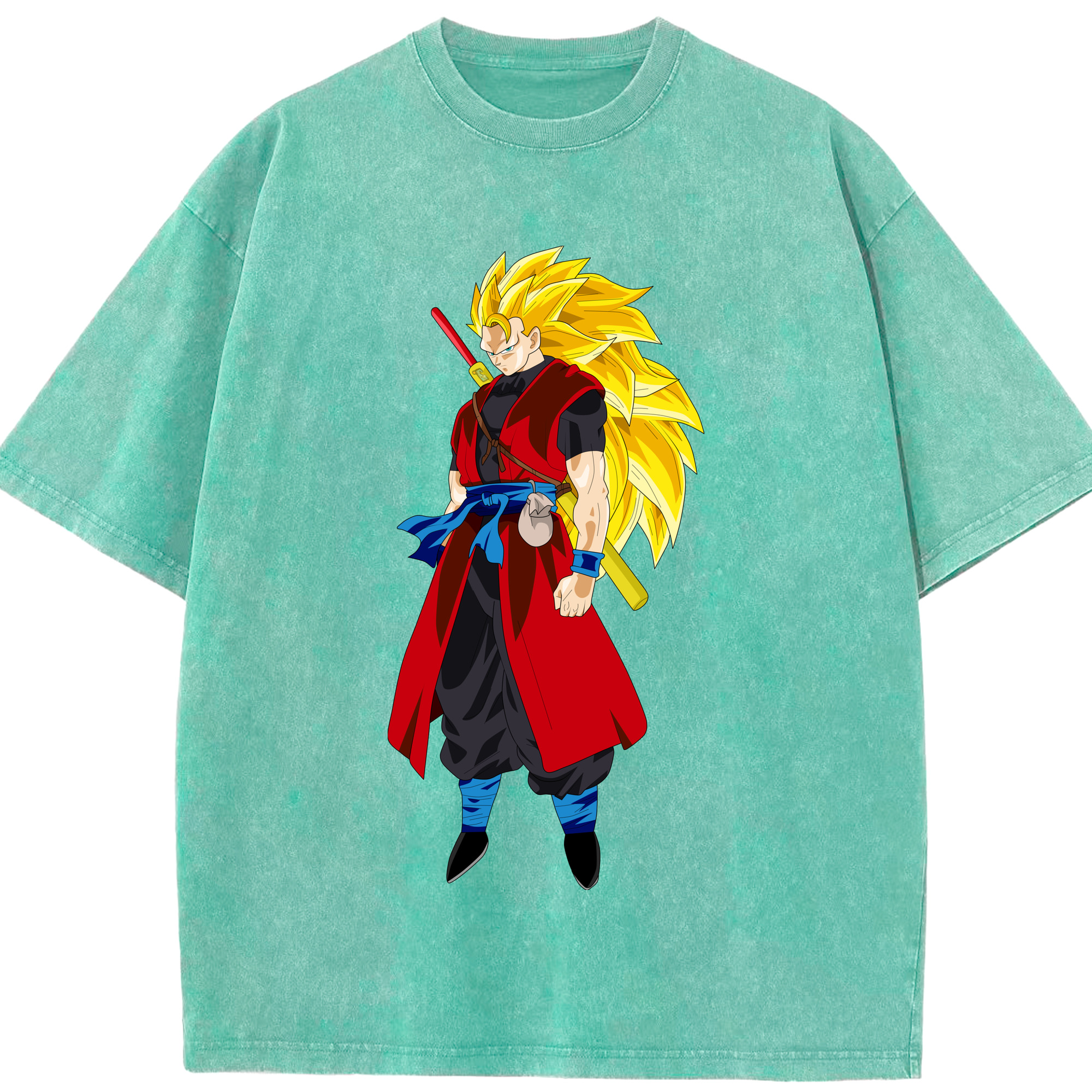 （画像用） ドラゴンボール トランクス（Torankusu）DRAGON BALL Trunks 綿100% ヴィンテージ風 半袖Tシャツ（フロントプリント）